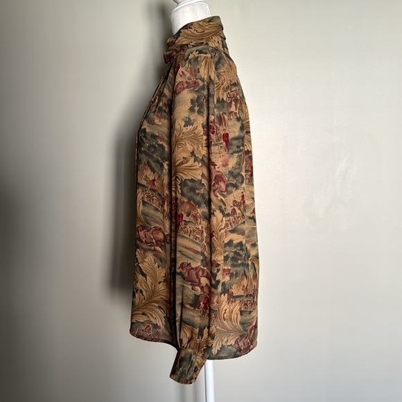 Foxcroft Vintage Semi Shear Blouse - Picture 3 of 12